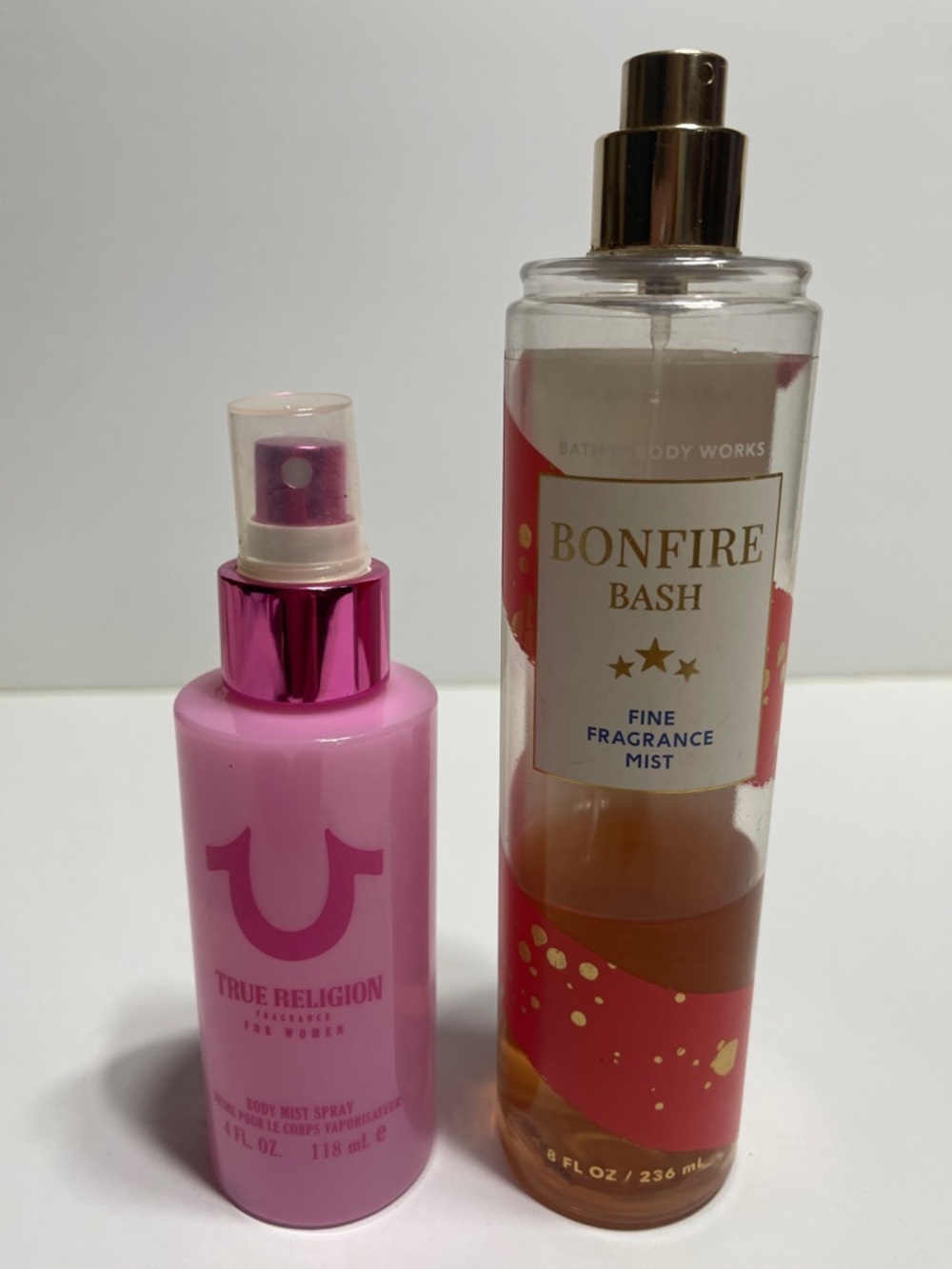 Bonfire Bash & True Religion Pink Body Mists